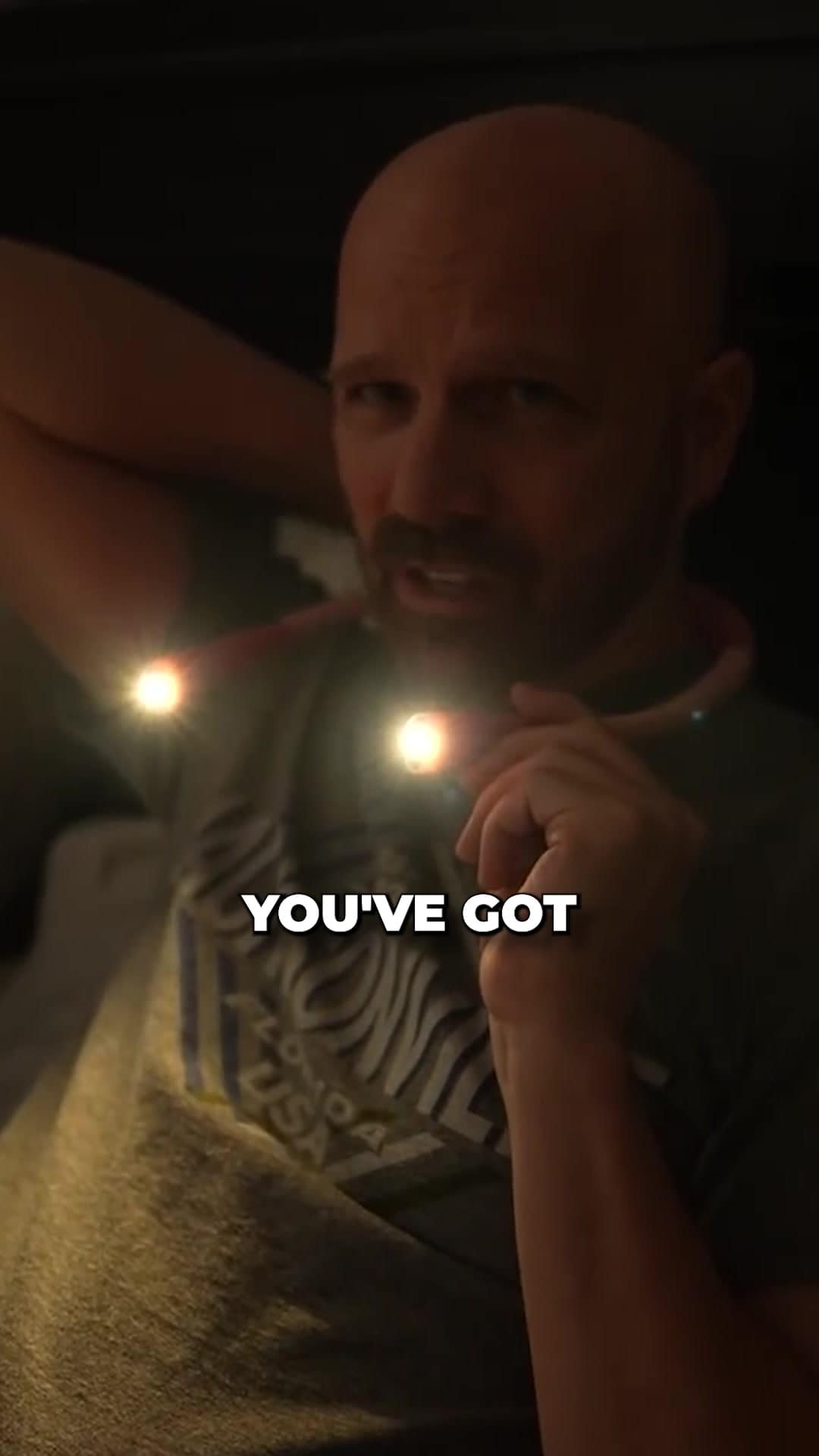 Opening frame of @freakinreviews's LED Neck Reading Light TikTok video