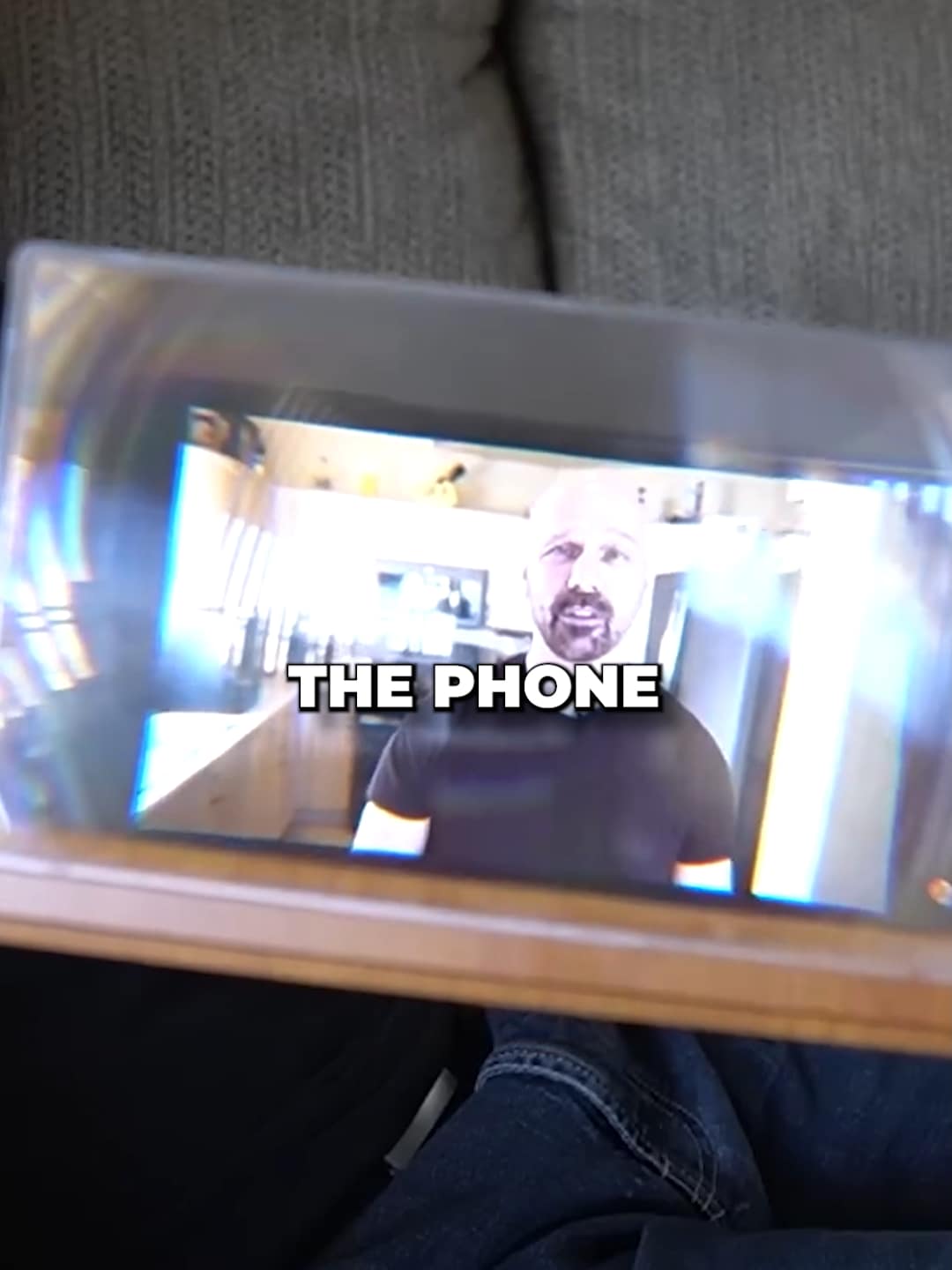 Opening frame of @freakinreviews's Phone Screen Magnifier TikTok video